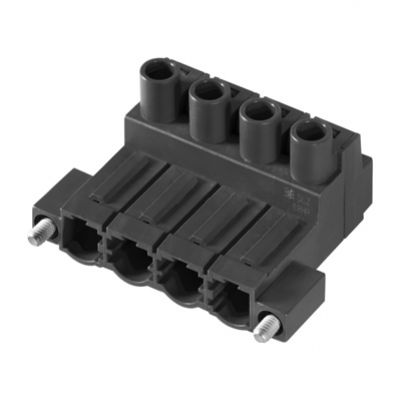 WEIDMULLER SLZ 7.62HP/04/180F SN BK BX Wtyk PCB (złącze wiązki), 7.62 mm, Liczba biegunów: 4, Przyłącze z jarzmem 1043450000 /42szt./ (1043450000)